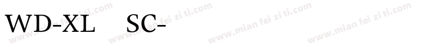 WD-XL滑油字 SC字体转换
